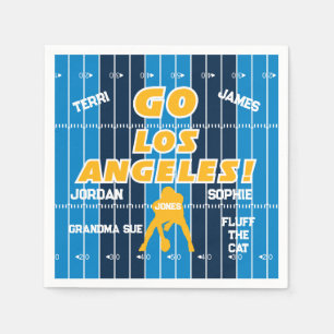 Los Angeles Football Family Paper Napkin Serviette
