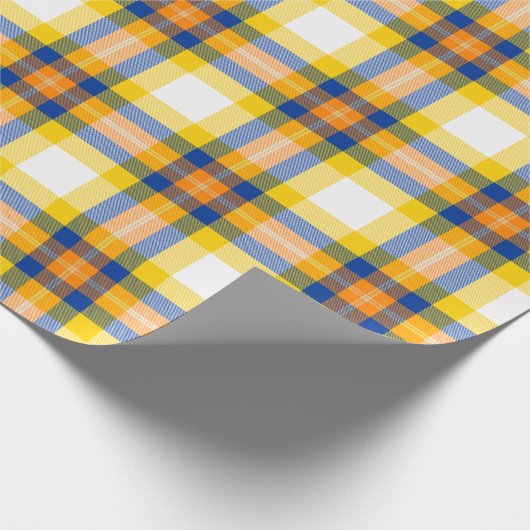 Los Angeles Football Kariert Wrapping Paper Geschenkpapier (Ecke)