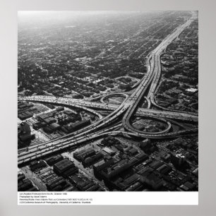 Los Angeles Freeways from the Air, 1966 Poster