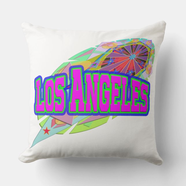 Los Angeles Future Pillow Kissen (Vorderseite)