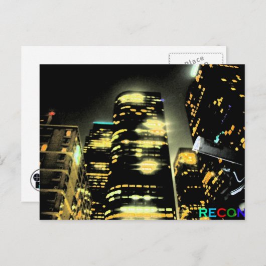 Los Angeles Glow Postkarte (Vorne/Hinten)