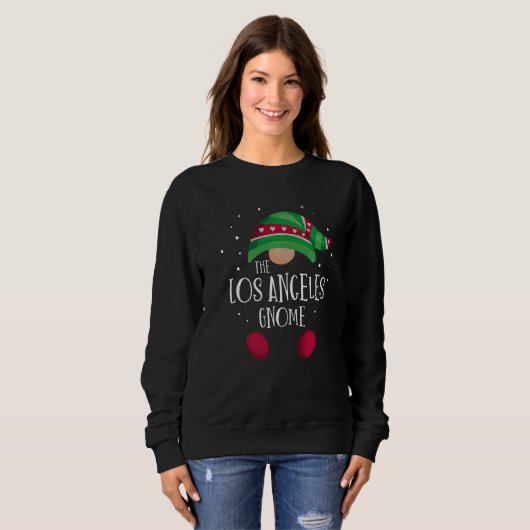 Los Angeles Gnome Family Matching Christmas Pajama Sweatshirt (Vorne ganz)