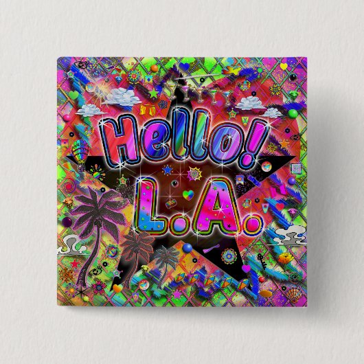Los Angeles Hallo! Button! Button (Vorderseite)