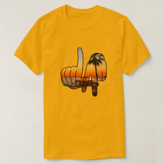 Los Angeles Handzeichen-T - Shirt (Design vorne)