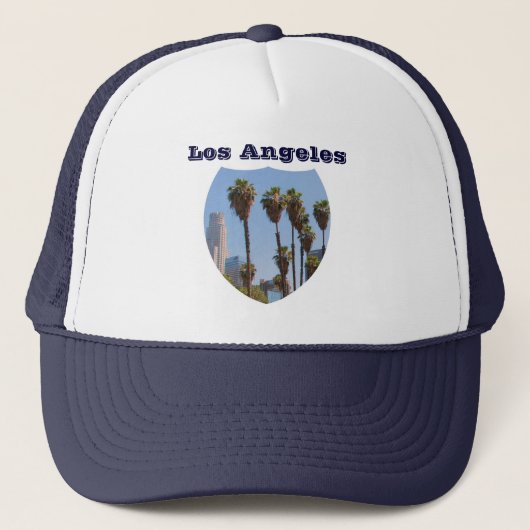 Los Angeles Hat! Truckerkappe (Vorderseite)