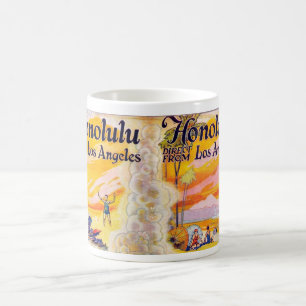 Los Angeles - Honolulu-Steamships Kaffeetasse