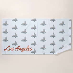 Los Angeles House Erwärmung Strandtuch