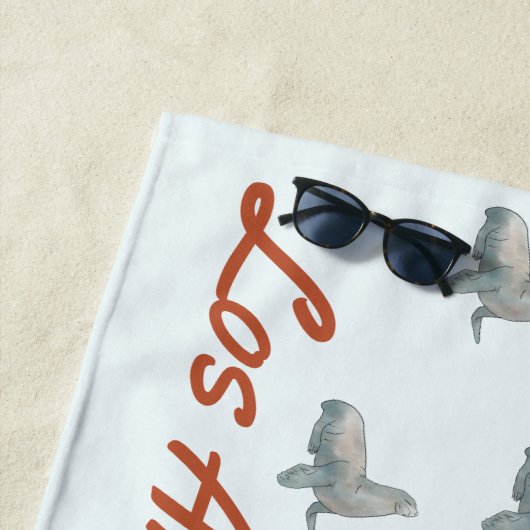 Los Angeles House Erwärmung Strandtuch (Beispiel)