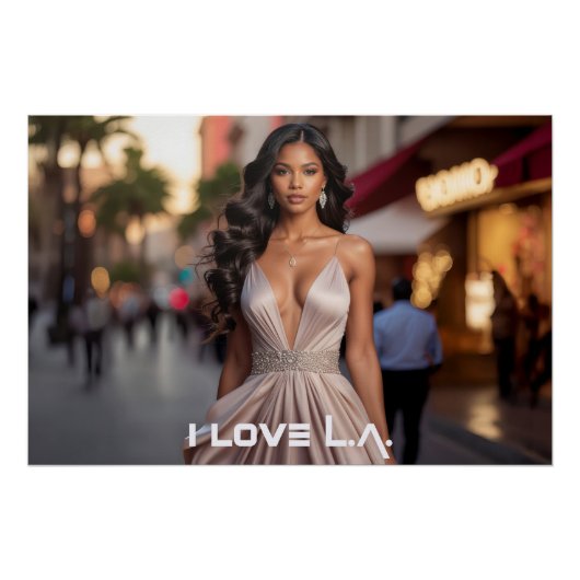 LOS ANGELES - ICH LIEBE LA POSTER (Vorderseite)