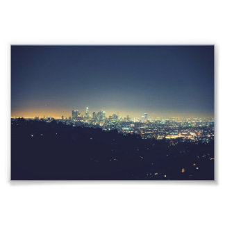 Los Angeles in der Nacht Fotodruck