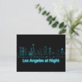 Los Angeles in der Nacht Postkarte (Stehend Vorderseite)