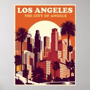 Los Angeles in Orange, Reise Poster