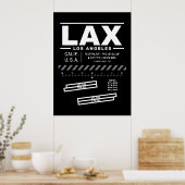 Los Angeles International Airport LAX Poster (Küche)