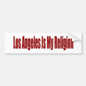 Los Angeles ist meine Religion Autoaufkleber (Vorne)
