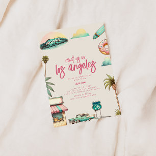 Los Angeles Junggeselinnen-Abschied Invite Einladung