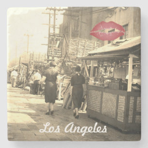 Los Angeles Kalifornien 1935 Olivera Street Foto Steinuntersetzer