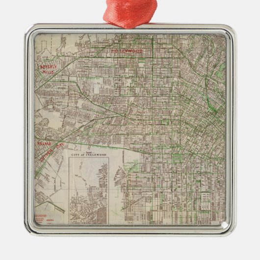 Los Angeles, Kalifornien 2 Ornament Aus Metall (Vorne)