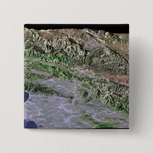 Los Angeles, Kalifornien Button (Vorderseite)