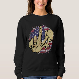 Los Angeles Kalifornien Chicano USA-Flagge LA LA H Sweatshirt