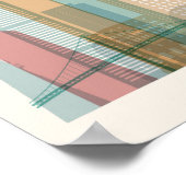 Los Angeles, Kalifornien | City Skyline Poster (Ecke)