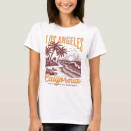 Los Angeles Kalifornien, Die Insel des Paradieses T-Shirt