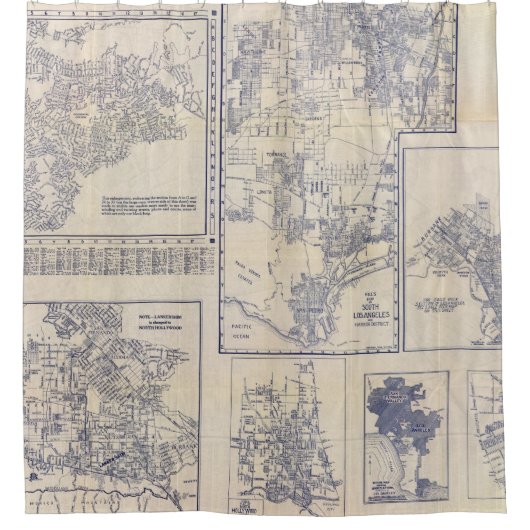 Los Angeles, Kalifornien Duschvorhang (Vorderseite)