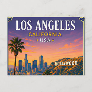 🌴 Los Angeles Kalifornien Erinnerung aus Hollywoo Postkarte