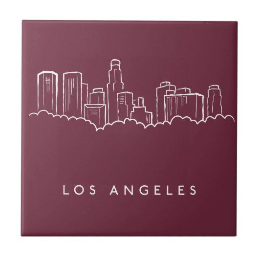 Los Angeles Kalifornien Fliese (Vorderseite)