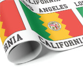 Los Angeles Kalifornien Geschenkpapier (Rolleneckpunkt)