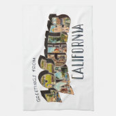 Los Angeles Kalifornien Geschirrtuch (Vertikal)