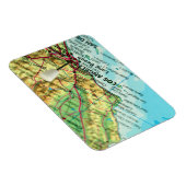 Los Angeles, Kalifornien Karte Magnet (Rechte Seite)