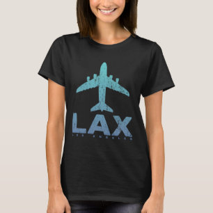 Los Angeles Kalifornien Lax Flughafen-Code La Feri T-Shirt