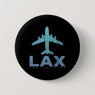 Los Angeles Kalifornien Lax Flughafen-Code La Urla Button