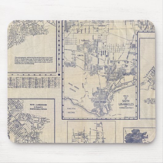 Los Angeles, Kalifornien Mousepad (Vorne)