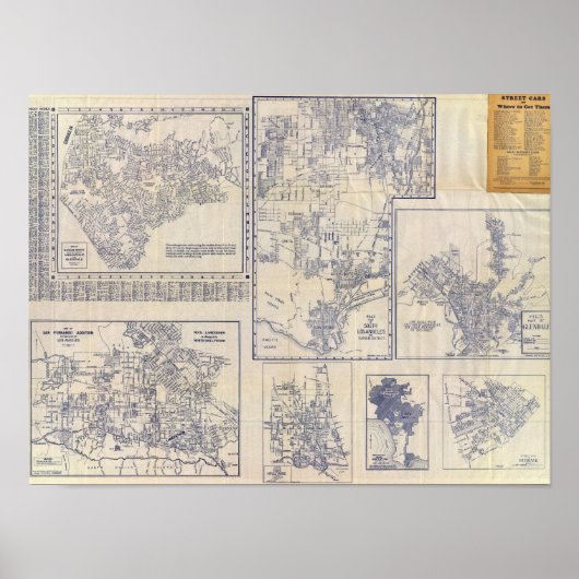 Los Angeles, Kalifornien Poster (Vorne)