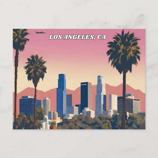 Los Angeles, Kalifornien Postkarte (Vorderseite)