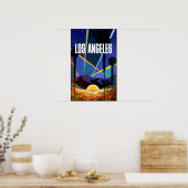 Los Angeles, Kalifornien, Reiseplakat. Poster (Küche)