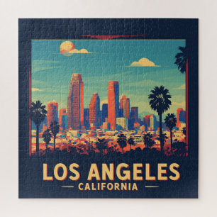 Los Angeles Kalifornien Retro-Reise Puzzle