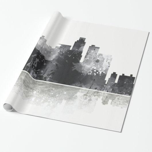 LOS ANGELES, KALIFORNIEN-SKYLINE GESCHENKPAPIER (Ungerollt)