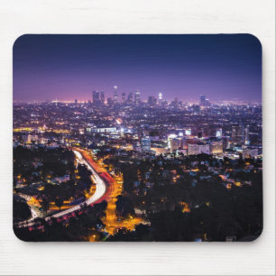 Los Angeles, Kalifornien-Skyline nachts Mousepad