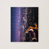 Los Angeles, Kalifornien-Skyline nachts Puzzle (Vertikal)