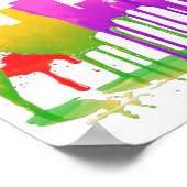 LOS ANGELES, KALIFORNIEN SKYLINE PUDDLES - POSTER (Ecke)