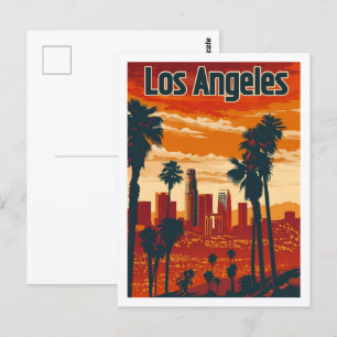 Los Angeles Kalifornien Vintage Berühmter Reiseort Postkarte