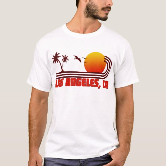 Los Angeles, Kalifornien-Welle T-Shirt (Vorderseite)
