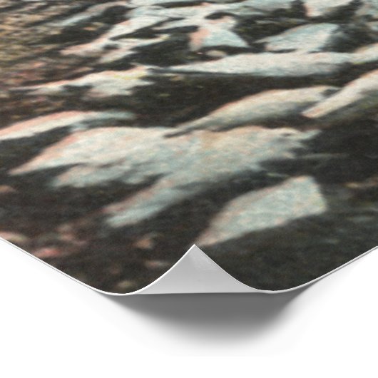 Los Angeles, KalifornienAussicht auf eine Taubenfa Poster (Ecke)