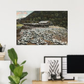 Los Angeles, KalifornienAussicht auf eine Taubenfa Poster (Heimbüro)