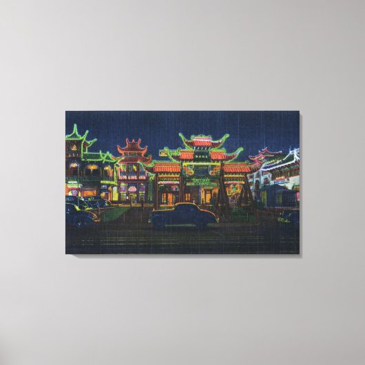 Los Angeles, KalifornienGateway to New Leinwanddruck (Vorderseite)