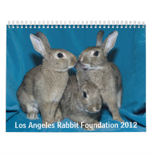 Los Angeles-Kaninchen-Grundlage - 2012 Kalender