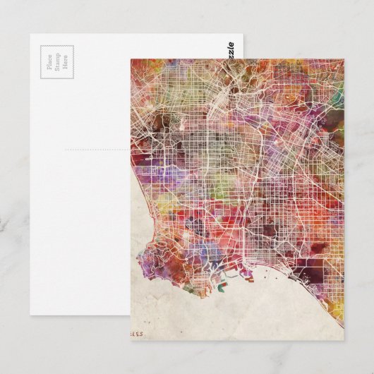 Los Angeles Karte (Vorne/Hinten)