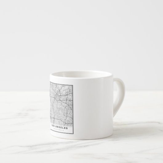 Los Angeles Karte Espressotasse (Vorderseite Rechts)